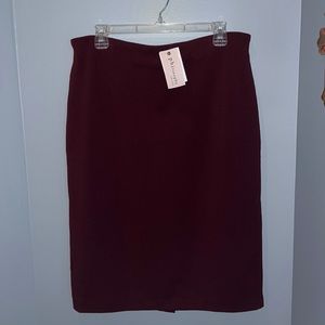 Deep red/maroon skirt